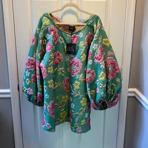 NWT Arianne Elmy Green Lucky mini Dress -celebrity dress! Fits a size 18-20w